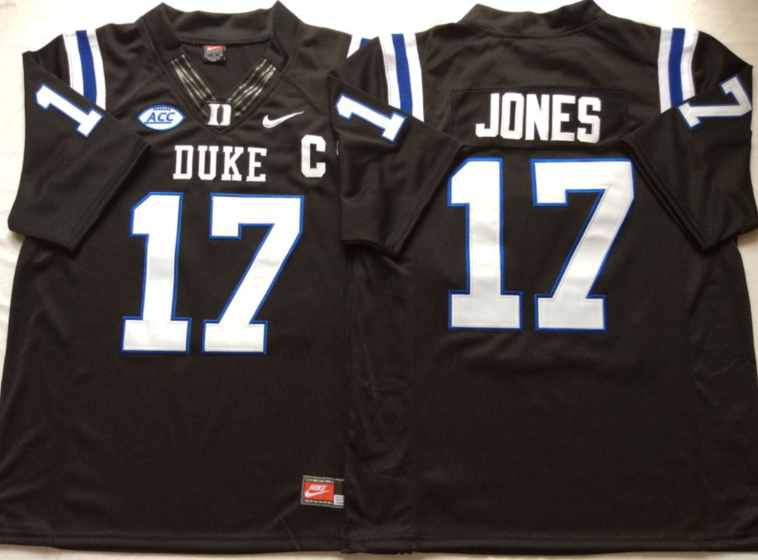 NCAA Men Duke Blue Devils Black 17 JONES